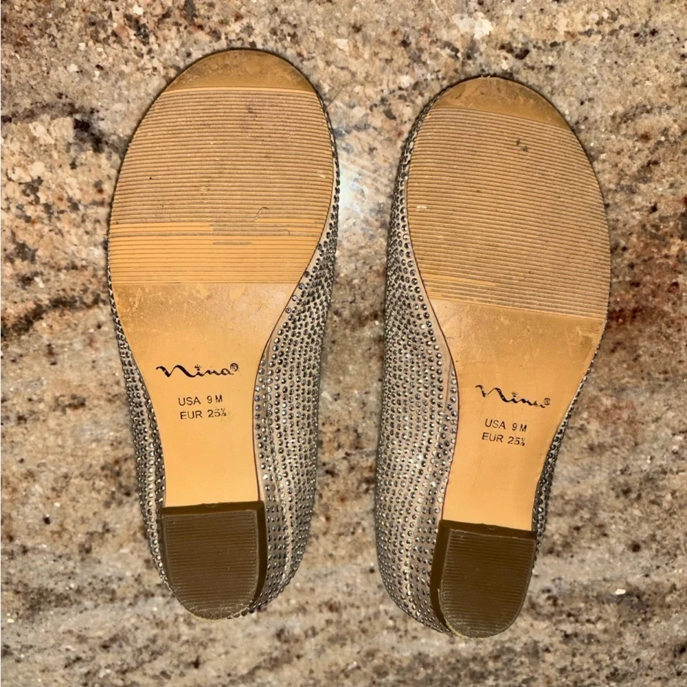 NINA ZELIA sparkly wedding shoes Size 9